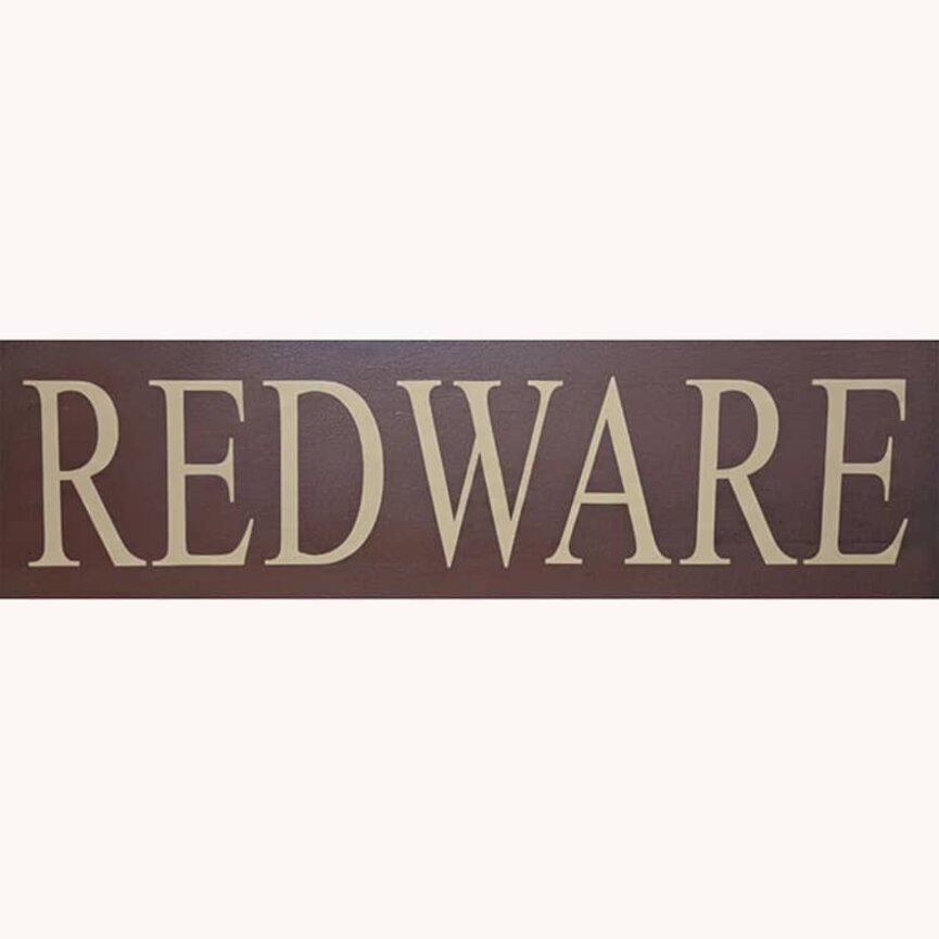 Redware Wooden Sign - 18" x 6"