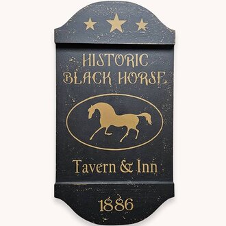 Historic Black Horse Tavern Sign