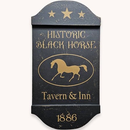 Historic Black Horse Tavern Sign