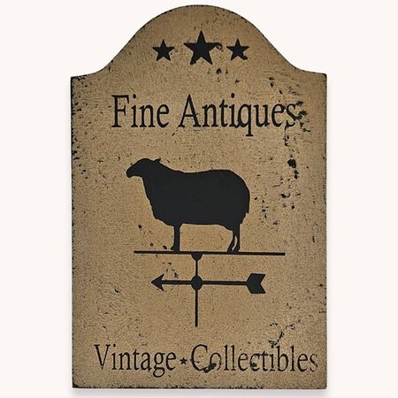 Fine Antiques Vintage Collectibles Tavern Sign Sheep Shelf Sitter