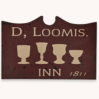 D. Loomis Shelf Sitter Tavern Sign