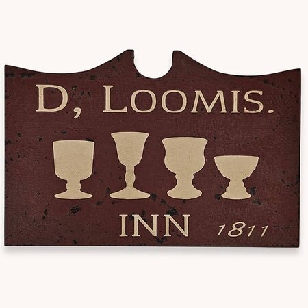D. Loomis Shelf Sitter Tavern Sign