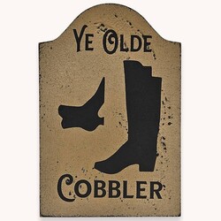 Tavern Sign Ye Olde Cobbler Shelf Sitter - 9" x 6"