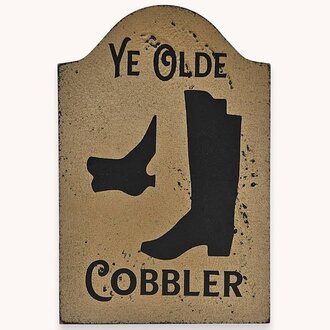 Ye Olde Cobbler Tavern Sign Shelf Sitter