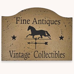 Tavern Sign Fine Antiques Vintage Collectibles Shelf Sitter - 9" x 12"