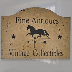 Tavern Sign Fine Antiques Vintage Collectibles Shelf Sitter - 9" x 12"