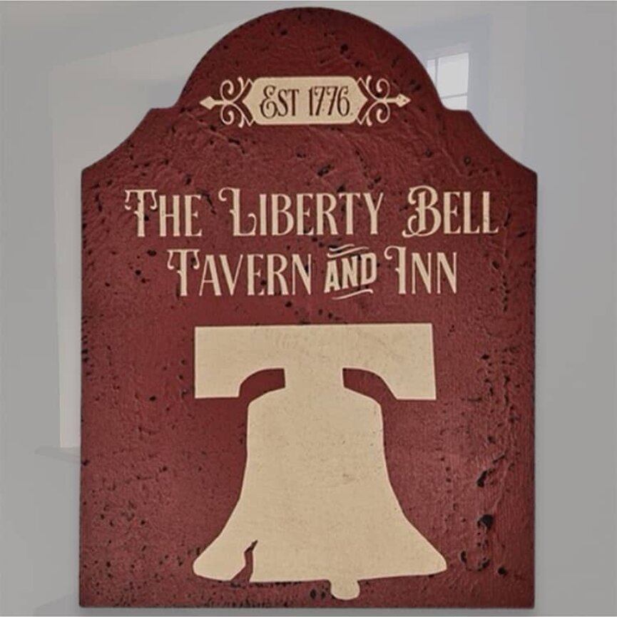 Tavern Sign The Liberty Bell Shelf Sitter - 12" x 9"