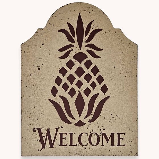 Welcome Pineapple Tavern Sign Shelf Sitter