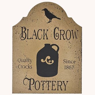 Black Crow Pottery Tavern Sign Shelf Sitter