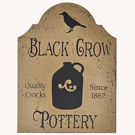Black Crow Pottery Tavern Sign Shelf Sitter