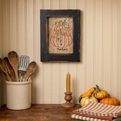 Stitched Sampler For Sale Punkins - 8.5" x 6.5"