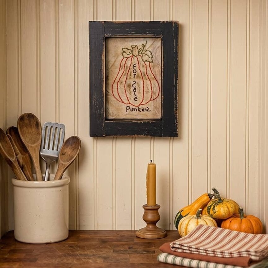 Stitched Sampler For Sale Punkins - 8.5" x 6.5"