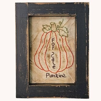 For Sale Punkins Stitched Sampler