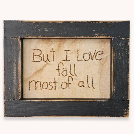 But I Love Fall Most of All Stitched Sampler