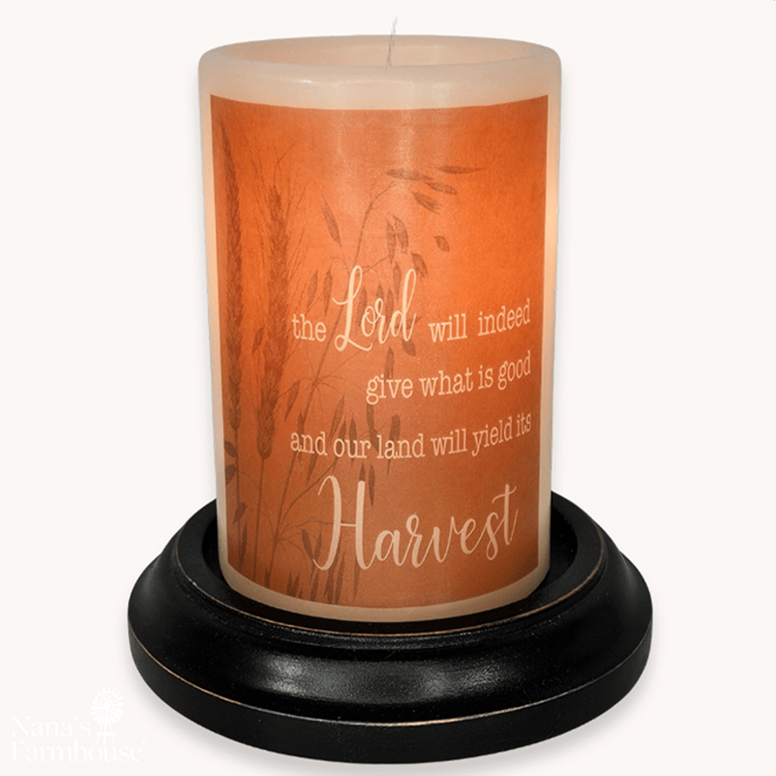 Lord Give Harvest Candle Sleeve - Vanilla