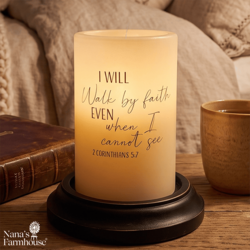 I Will Walk Candle Sleeve - Vanilla