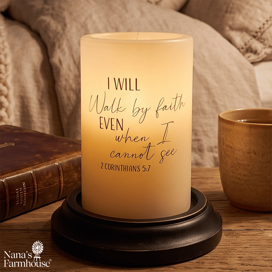 I Will Walk Candle Sleeve - Vanilla