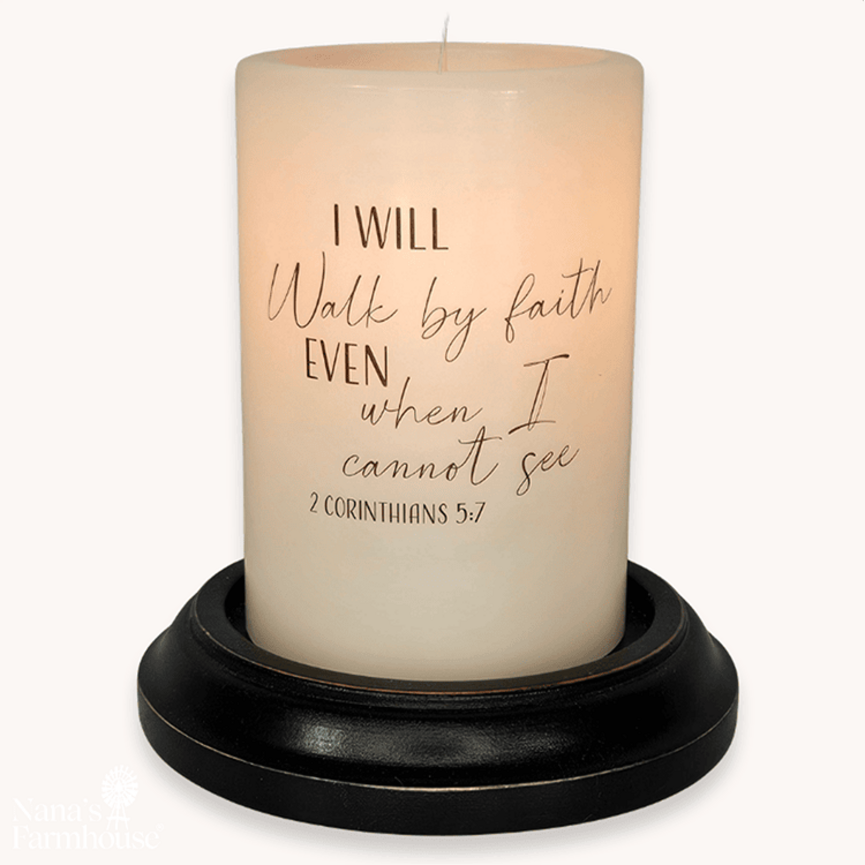 I Will Walk Candle Sleeve - Vanilla