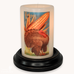 Thanksgiving Turkey Candle Sleeve - Vanilla