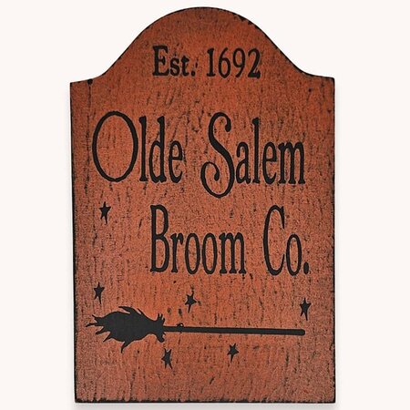 Olde Salem Broom Co. Tavern Sign Shelf Sitter