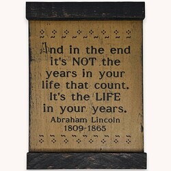 Years in Your Life Shelf Sitter Sign - 10"
