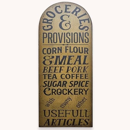 Groceries & Provisions Tavern Sign