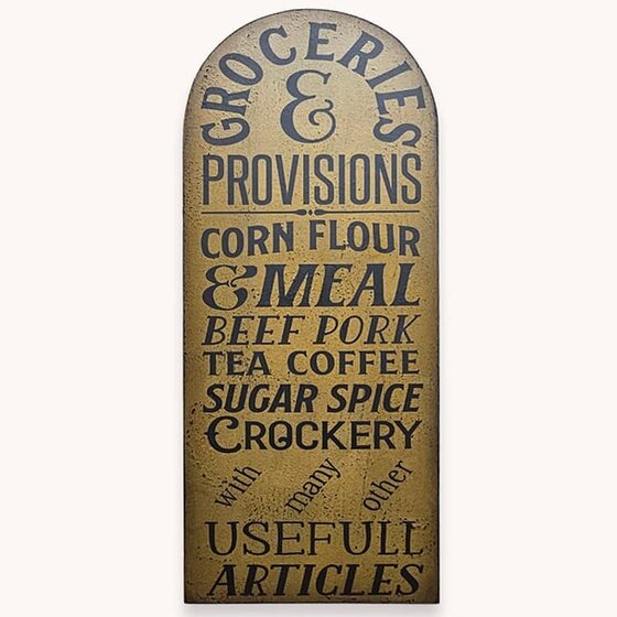 Groceries & Provisions Tavern Sign