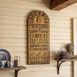 Groceries & Provisions Tavern Sign - 28" x 12"