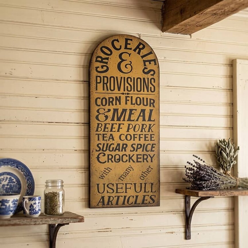 Groceries & Provisions Tavern Sign - 28" x 12"