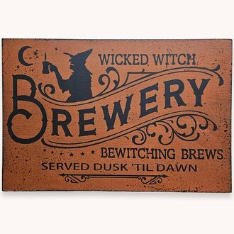 Wicked Witch Brewery Wall Sign