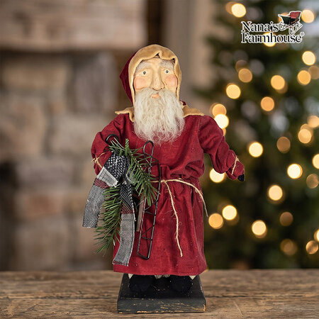 Santa Red Coat with Sled