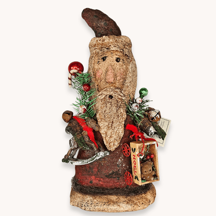 Krisnick Santa with Horse & Wagon - 12"