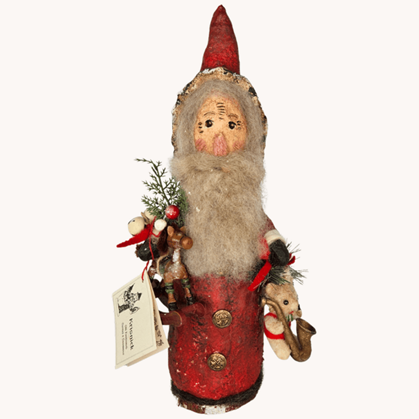 Krisnick Santa with Toy Horse & Bear - 16.5"