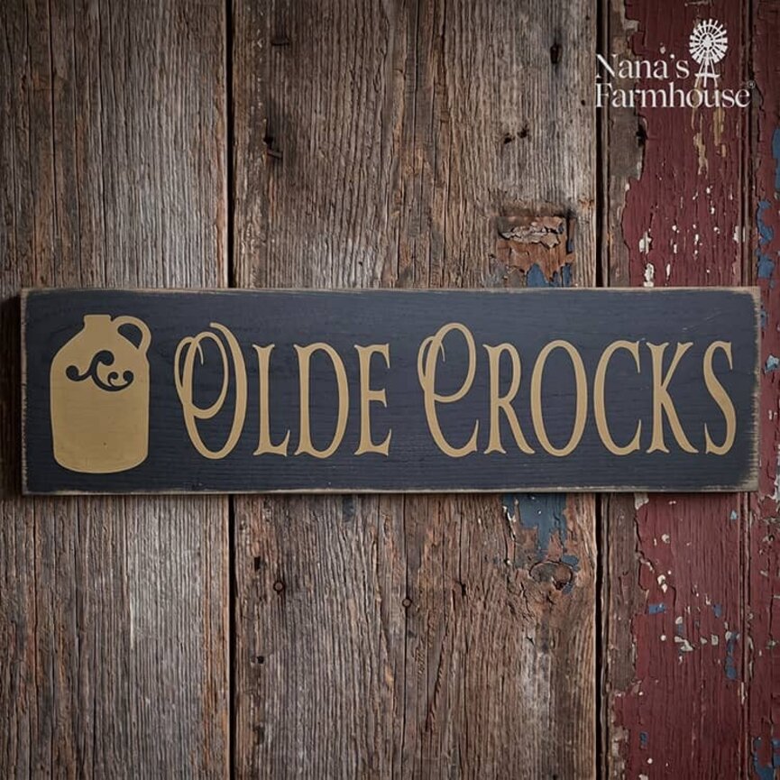 Olde Crocks Wall Sign - 18"