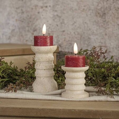 3D Flame Red Tealight Candles - Set of 2