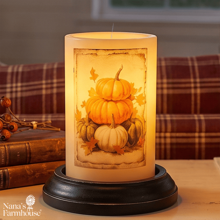 Pile of Pumpkins Candle Sleeve - Antique Vanilla