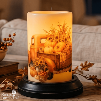 Harvest Truck Candle Sleeve - Antique Vanilla