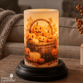 Basket of Jacks Candle Sleeve - Vanilla