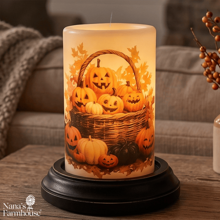 Basket of Jacks Candle Sleeve - Vanilla