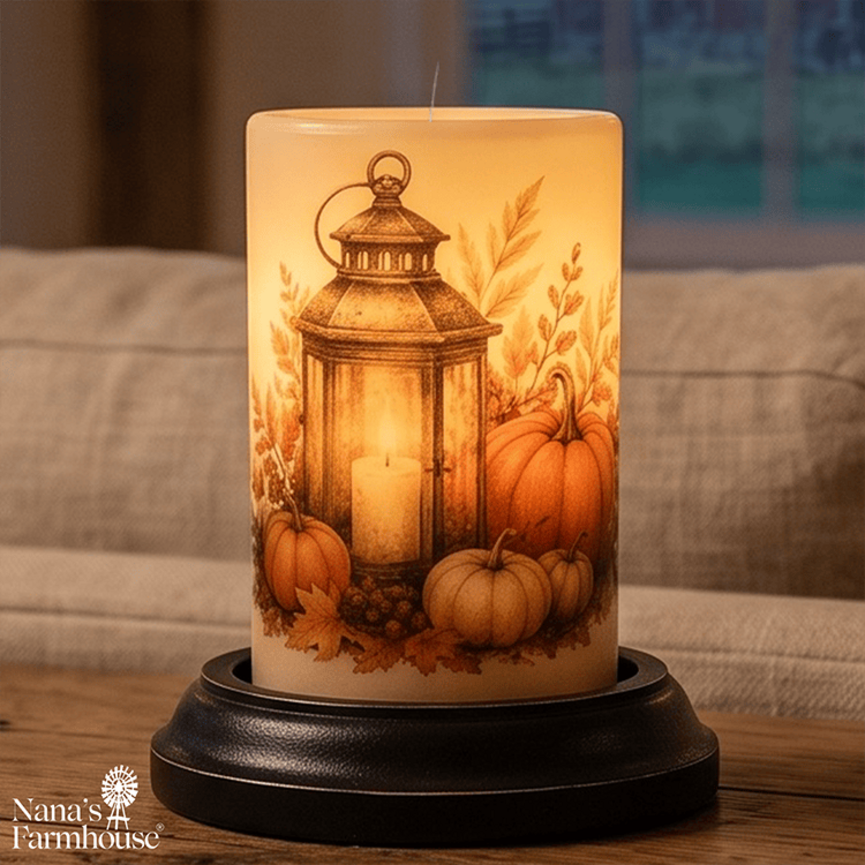 Lantern Harvest Candle Sleeve - Antique Vanilla