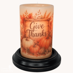 Thankful Harvest Pumpkins Candle Sleeve - Antique Vanilla