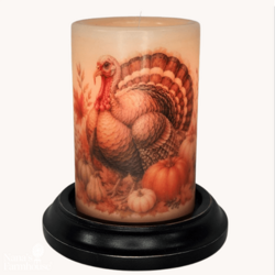 Old Time Turkey Candle Sleeve - Antique Vanilla