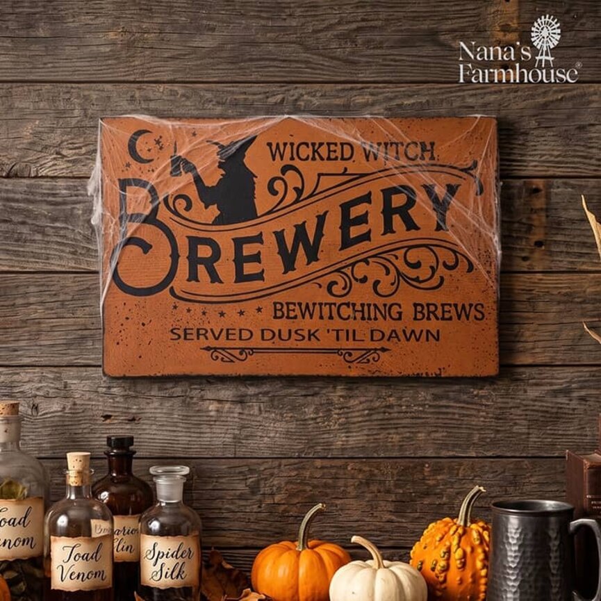 Wicked Witch Brewery Wall Sign - 12"