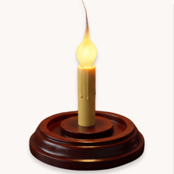 Classic Red Round Candle Sleeve Base