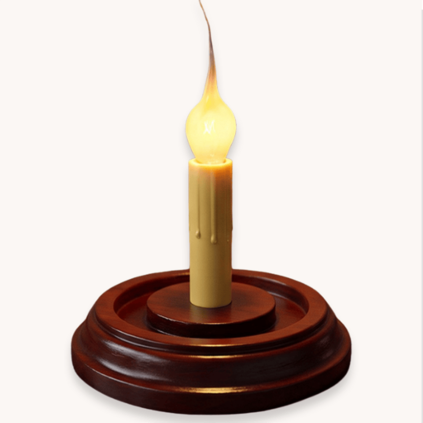 Classic Red Round Candle Sleeve Base