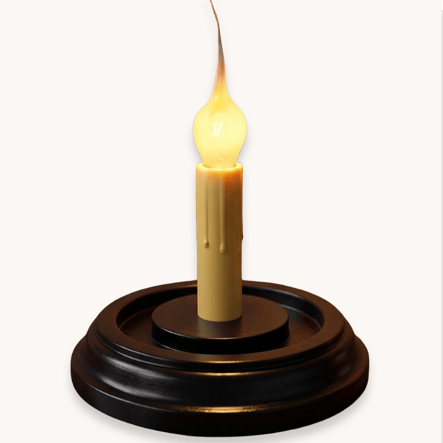 Black Round Candle Sleeve Base