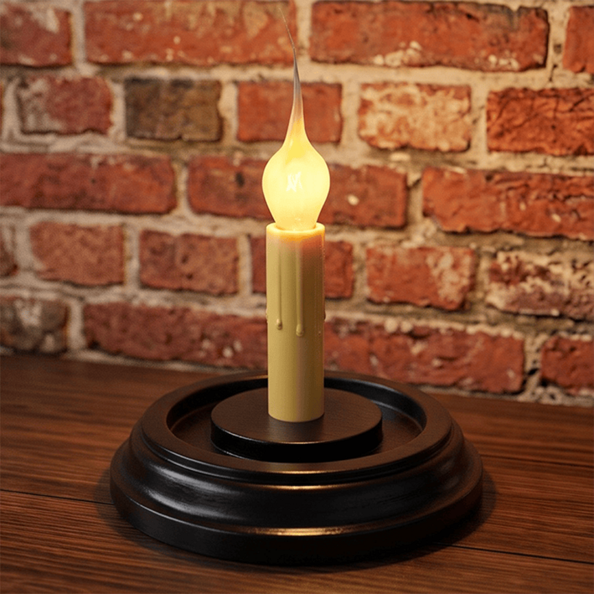 Black Round Candle Sleeve Base