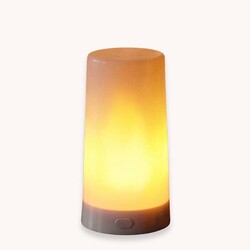 Fia Flame Candle Sleeve LED Orange Flame Light - 5"