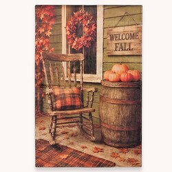 Welcome Fall Front Porch Garden Flag - 17.25"