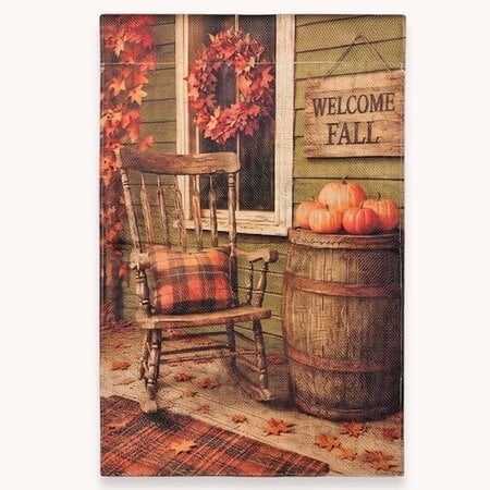 Welcome Fall Front Porch Garden Flag